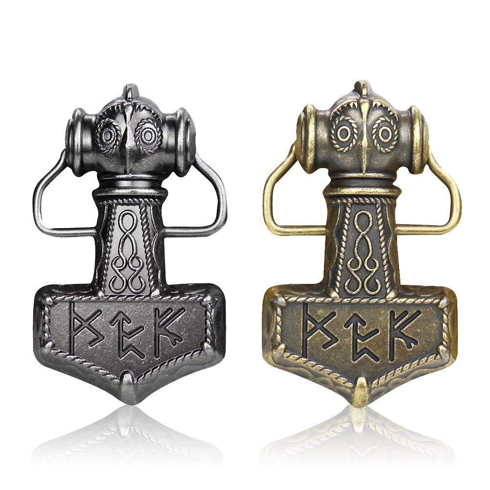 Men'S Viking Accessories - Вестерн Один молоток пряжка ремня Северная