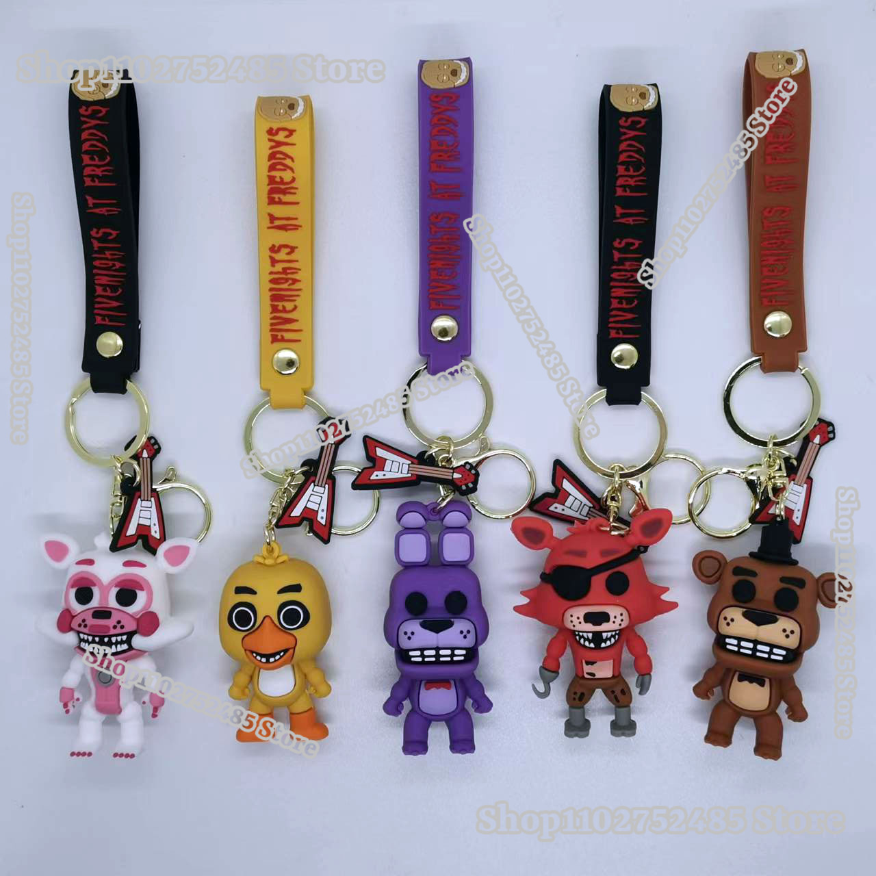 Young Men'S Accessories - 5 шт. мультяшных аниме-брелоков FNAF, ужасающие