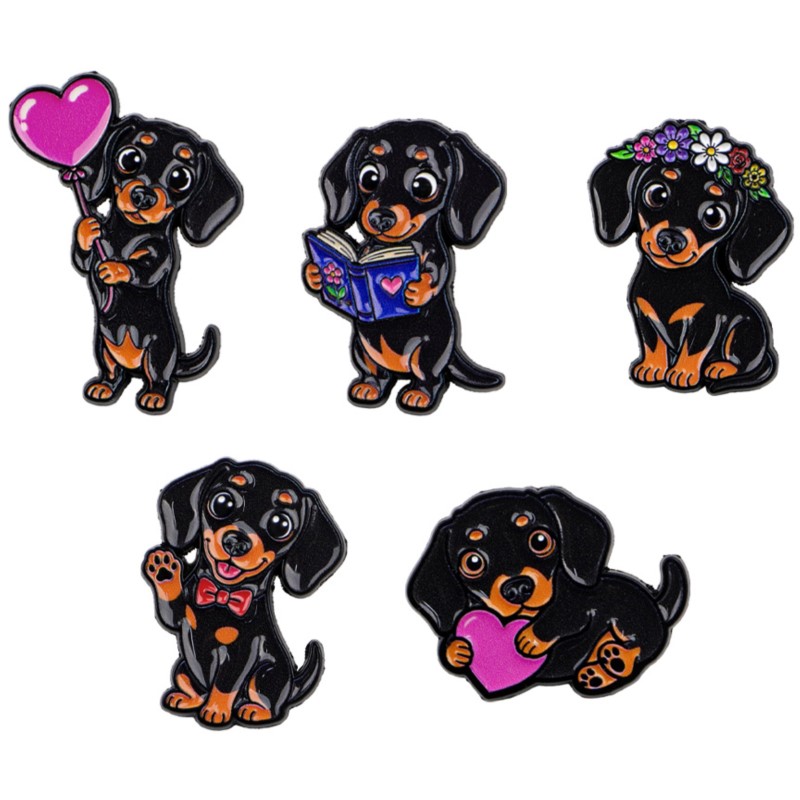Lapel Pin Enamel - Набор из 5 эмалевых значков с