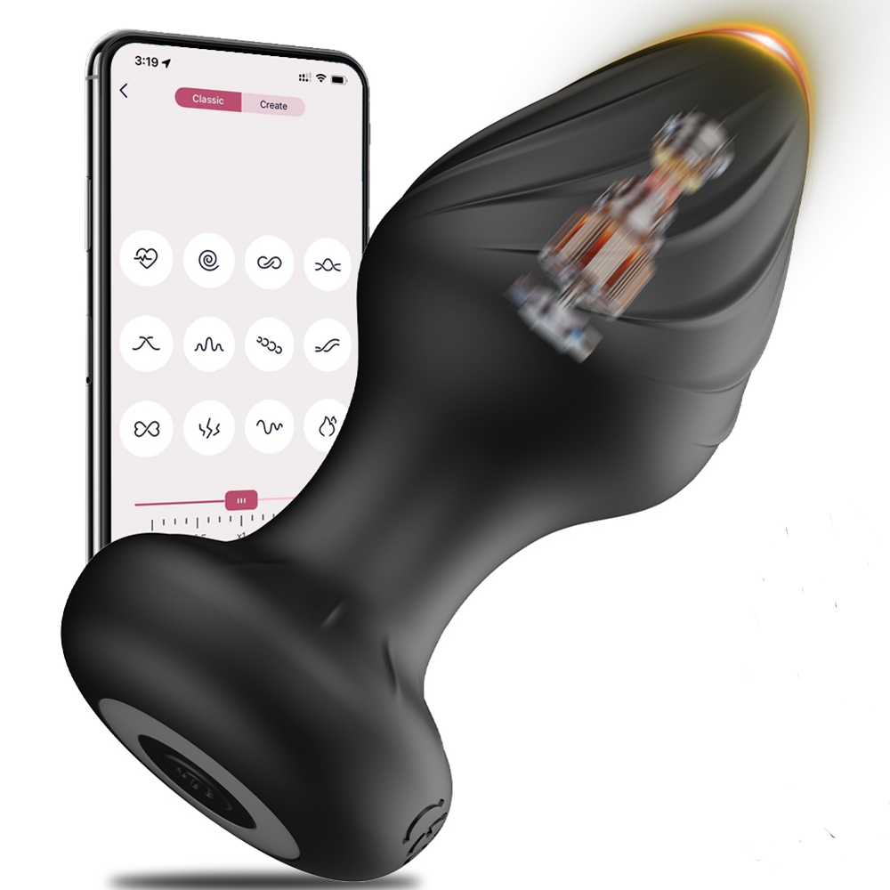 Men Accessories App - Анальный вибратор с управлением через приложение,