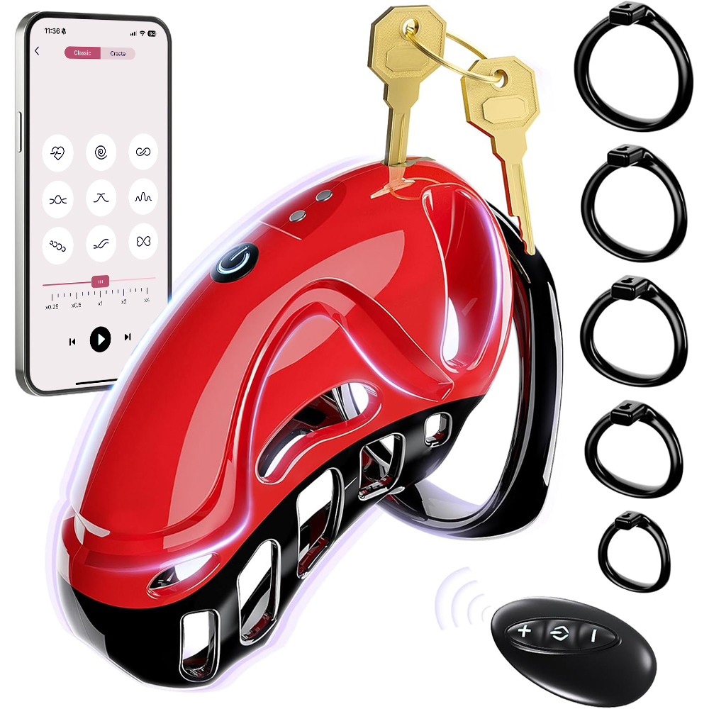 Men Accessories App - Мужские вибрирующие устройства для целомудрия с