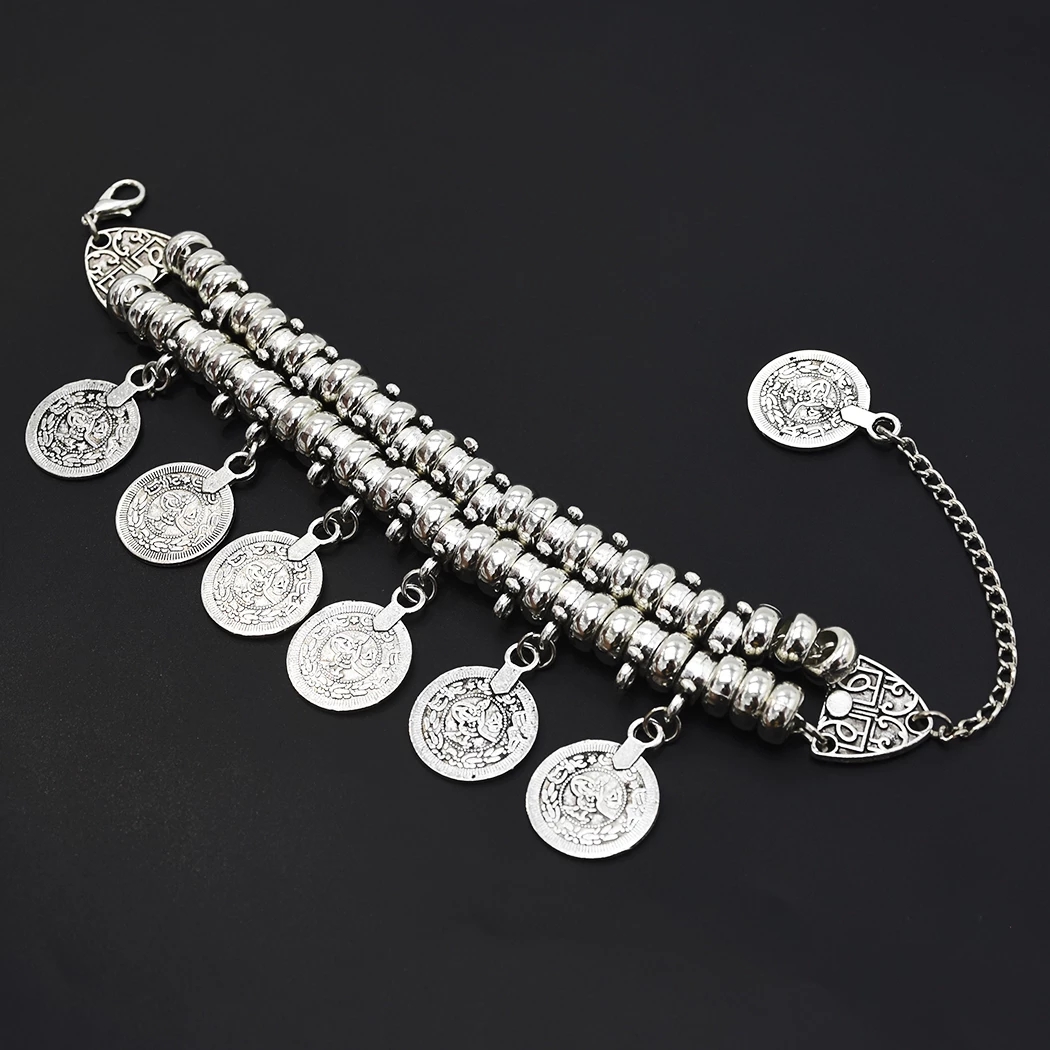 Men Accessories India - Винтажный очаровательный браслет с монетами и