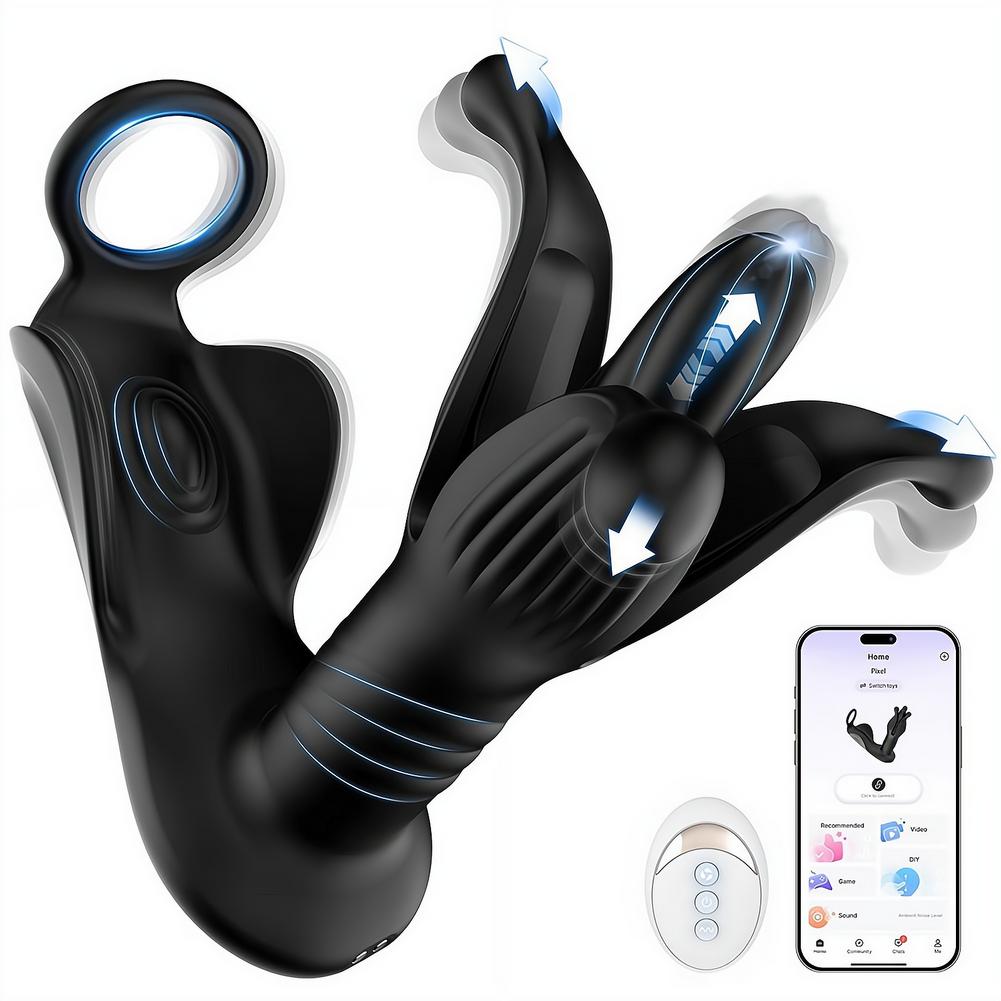 Men Accessories App - Беспроводной Bluetooth-вибратор-анальный стимулятор с дистанционным управлением