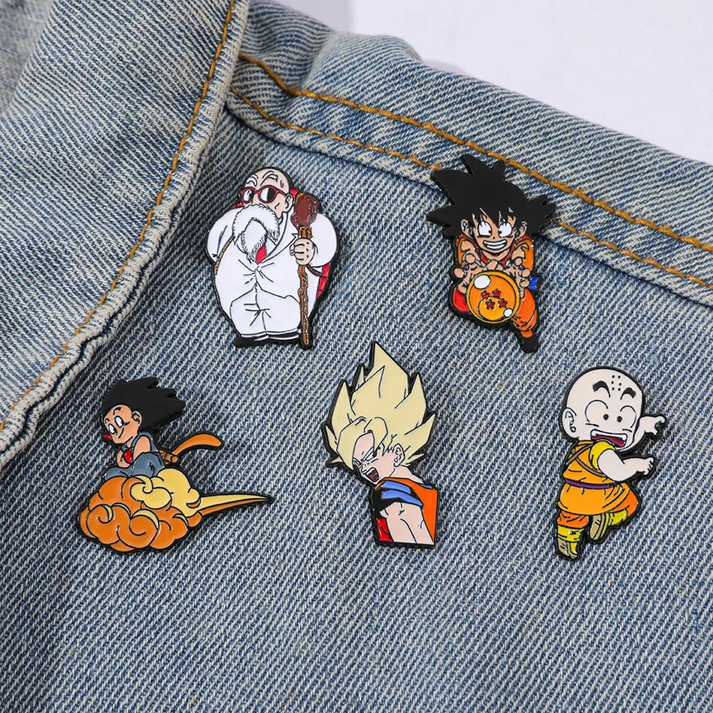 Lapel Pin Enamel - 5 шт. классических популярных аниме-брошей ​