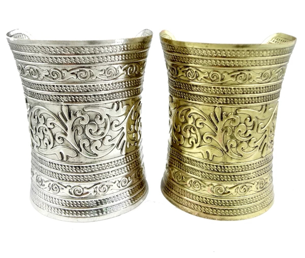 Men Accessories India - Винтажный широкий браслет-манжета из сплава для