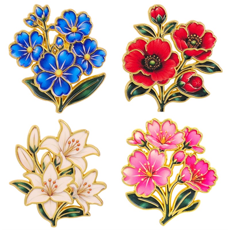 Lapel Pin Enamel - Милая винтажная цветная эмалевая брошь с