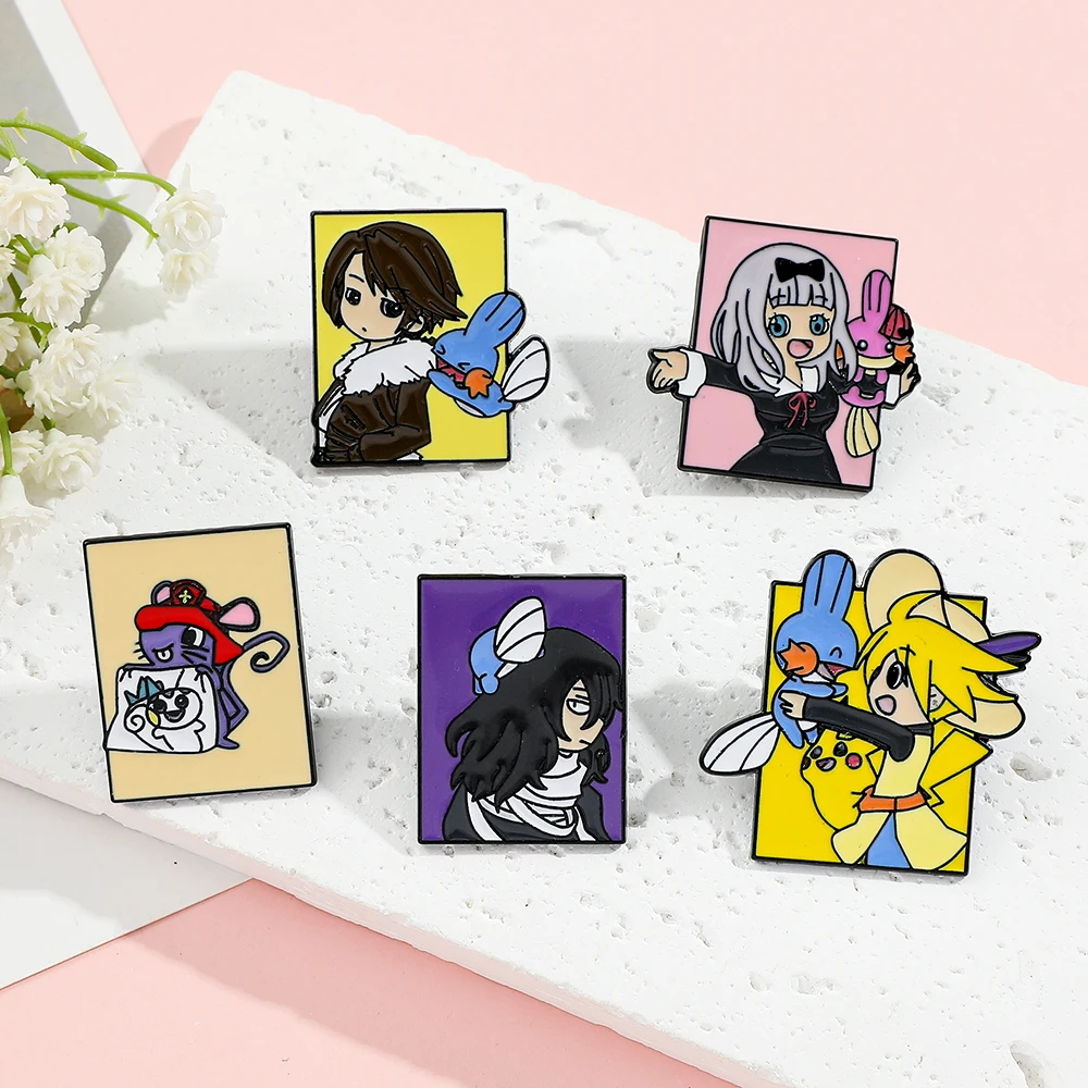 Набор из 5 брошей с персонажам – обзор и цена Lapel Pin Enamel