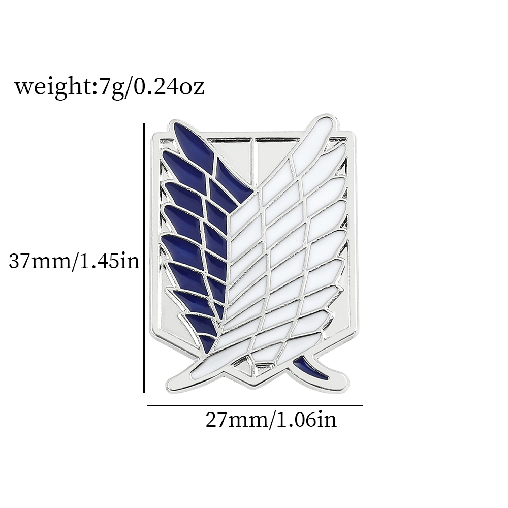 Аниме-брошь «Атака Титанов»: Э – обзор и цена Lapel Pin Enamel