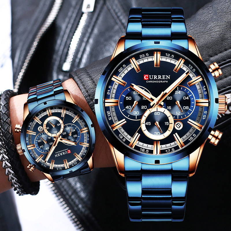 Часы Curren Мужские с синим ци – обзор и цена Men Accessories For Wrist